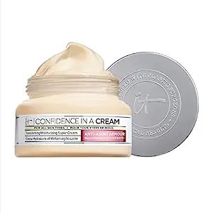 IT Cosmetics Confidence in a Cream Anti Aging Face Moisturizer - Improved Formula - Reverses 10 S... | Amazon (US)