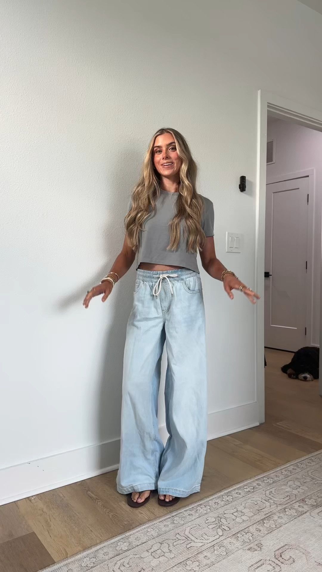 Gap size 24, 00, XS mid rise ultra soft ultra baggy jeans. A fit that moves freely. In UltraSoft non-stretch denim. Cut with a slouchy, loose leg

#LTKootd #LTKSeasonal #LTKSaleAlert