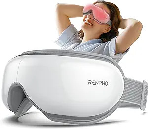 RENPHO Eyeris 1 - Eye Massager with Heat, Heated Eye Mask with Bluetooth Music for Migraine, Eye ... | Amazon (US)