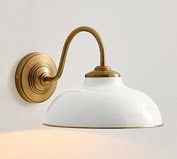 Kitt Metal Round Indoor/Outdoor Sconce (9") | Pottery Barn (US)