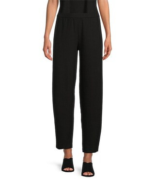 Eileen Fisher Textured Stretch Rib Lantern Ankle Pants | Dillard's | Dillard's
