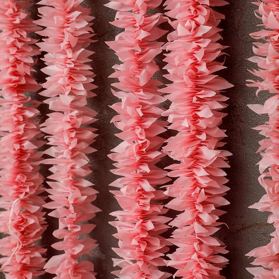 6 Ft Pink Artificial Flower Garlands | Housewarming Indian Wedding Decoration | Plastic | Bulk Fl... | Amazon (US)