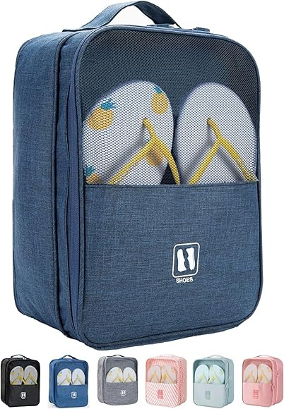 SOLOAD Travel Shoes Bag Waterproof Storage Shoes Pouch Holds 3 Pairs of shoes for Travel and Daily U | Amazon (US)