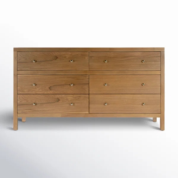 Celine 6 Drawer 60" W Double Dresser | Wayfair North America