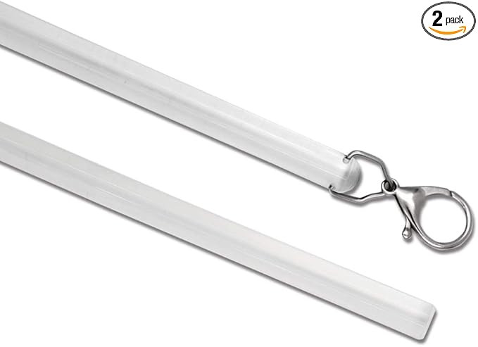 2 Pack 36 Inch Universal Drapery Pull Rod Invisible Clear Curtain Wand for Easier Opening and Bac... | Amazon (US)
