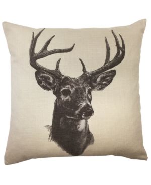 18"x18" Whitetail Deer Linen Print Pillow | Macys (US)