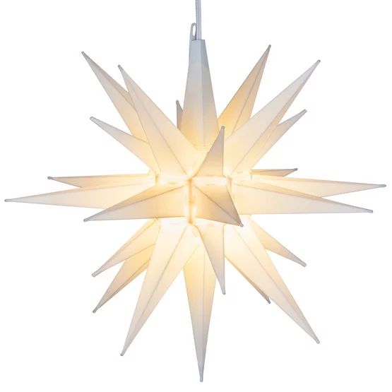 21" Classic White Moravian Star - Perfect Illuminated Hanging Star Light for Indoor Outdoor Chris... | Walmart (US)