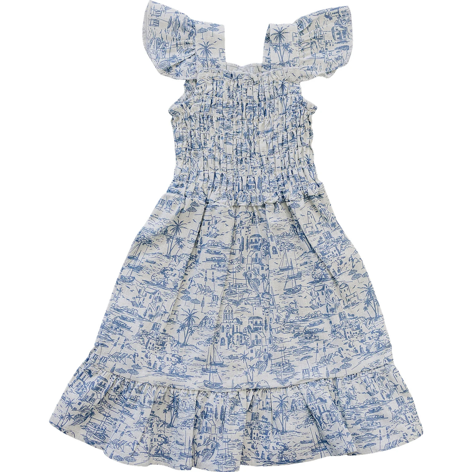 Santorini Smocked Dress | Mebie Baby