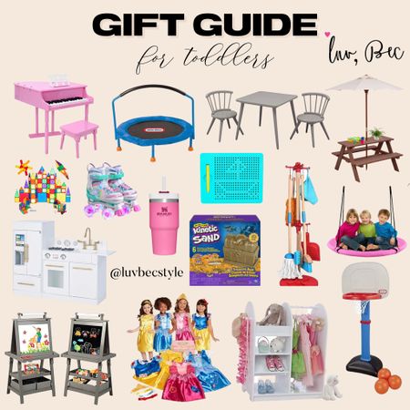 Toddler gift guide. More at the gift guides on my main page. Gift ideas for toddler girls toddler boys toys for toddlers 

#LTKGiftGuide #LTKCyberweek #LTKHoliday