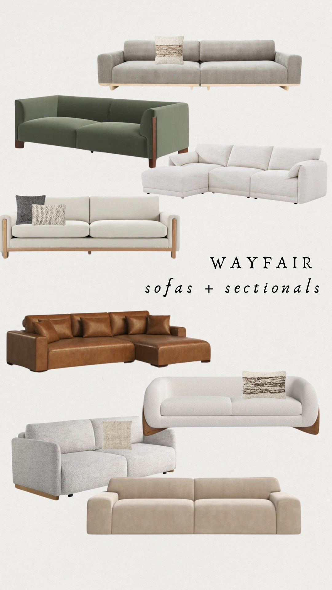 WAYFAIR sofas + sectionals 🤍

#LTKHome #LTKSaleAlert