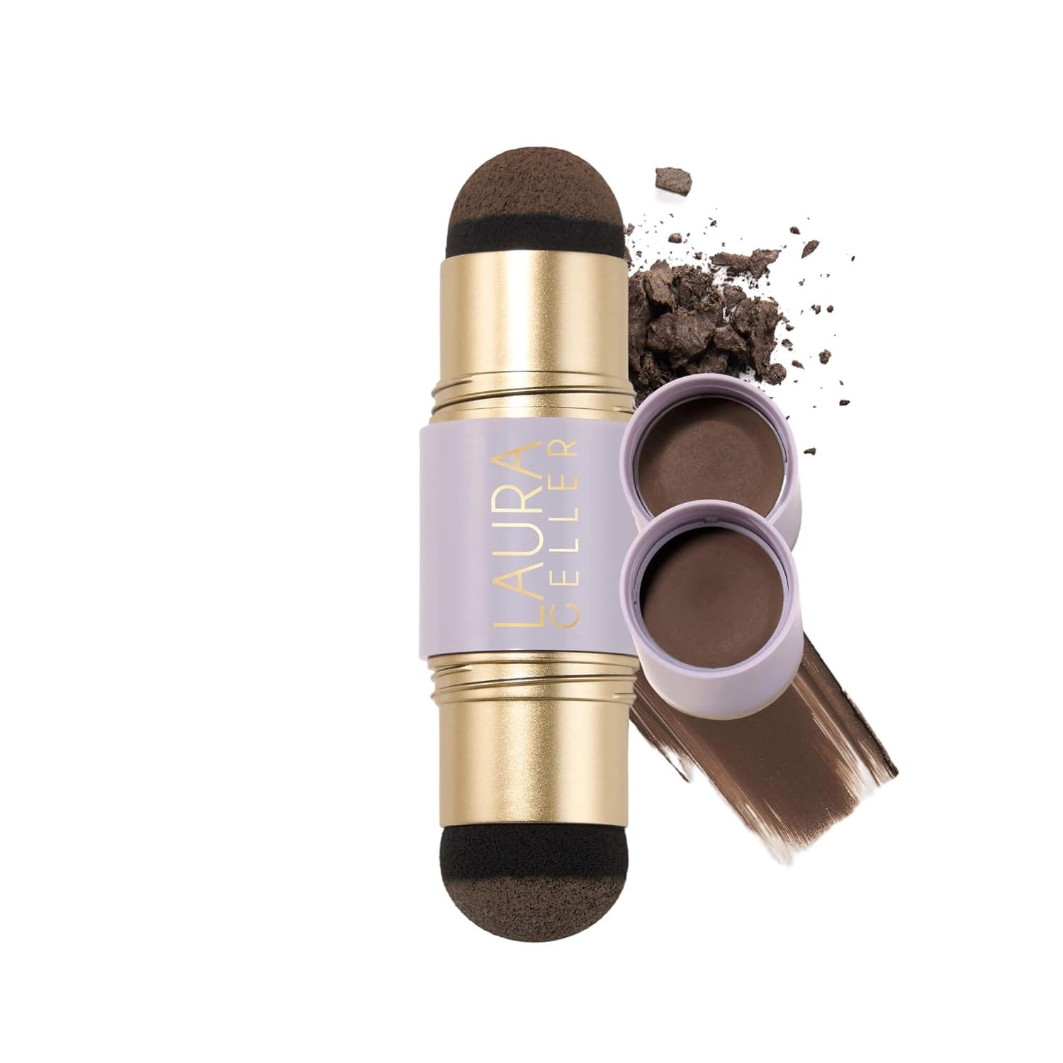 LAURA GELLER Root Touch-Up Hair & Brows, Root Cover, Medium Brown | Amazon (US)