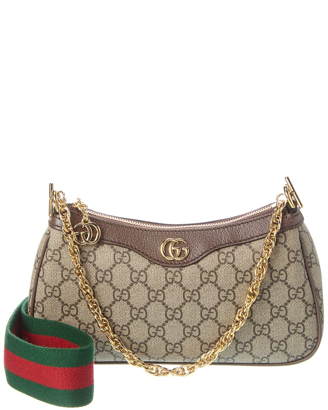 Ophidia GG Small Canvas & Leather Shoulder Bag | Gilt & Gilt City