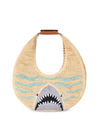 Large Raffia Moon Tote Bag | Bloomingdale's (US)