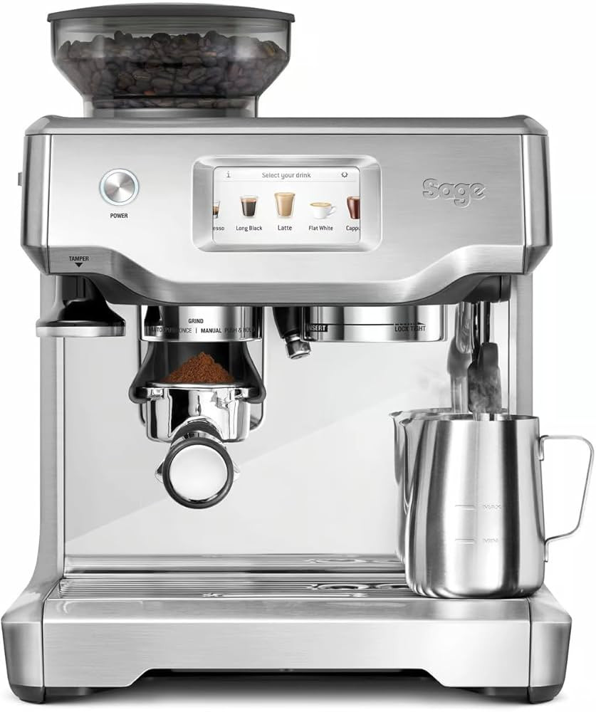 Sage - The Barista Touch - Bean to Cup Coffee Machine with Grinder and Milk Frother, Brushed Stai... | Amazon (UK)