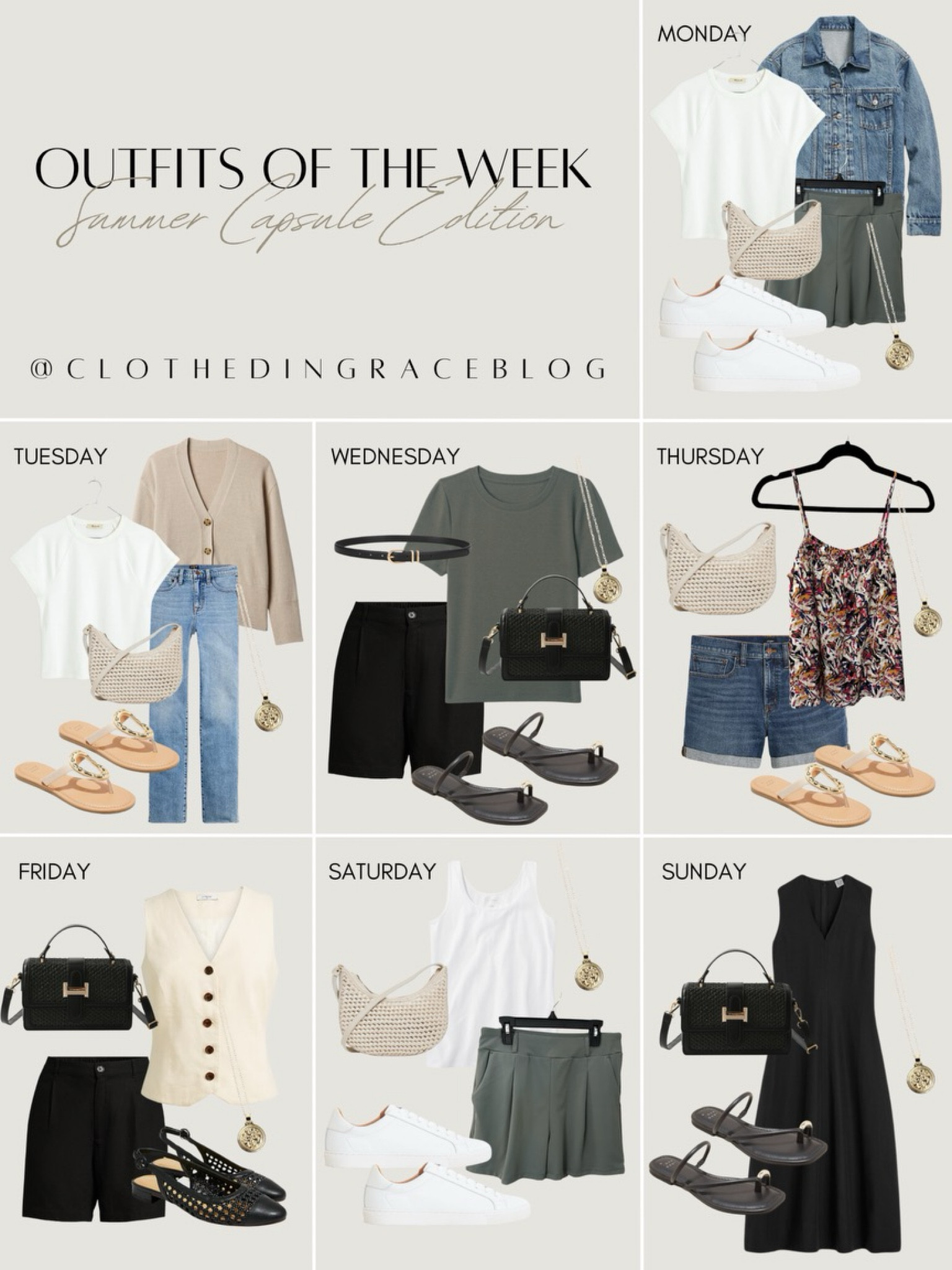 A week of outfits from the Summer Capsule 


#LTKFindsUnder50 #LTKStyleTip #LTKFindsUnder100