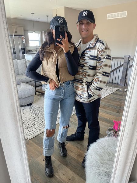 Outfit inspo for couples 🖤

Puffer vest — size small
Bodysuit — size small 
Jeans — size 25
His fleece pullover — size medium
His white shirt — size medium
His jeans — size 32 x 31

Amazon fashion | amazon outfits for couples | amazon finds | amazon must haves | found it on amazon | amazon style | affordable fashion | mens fashion | mens outfits | couples outfits | outfits for couples 


#LTKunder50 #LTKunder100 #LTKmens