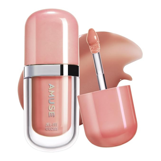 Amuse SEOUL Jel-Fit Tinted Lip Gloss (01 OAT VANILLA) - Ultra Shine Plumping Lip Stain, Hydrating... | Amazon (US)