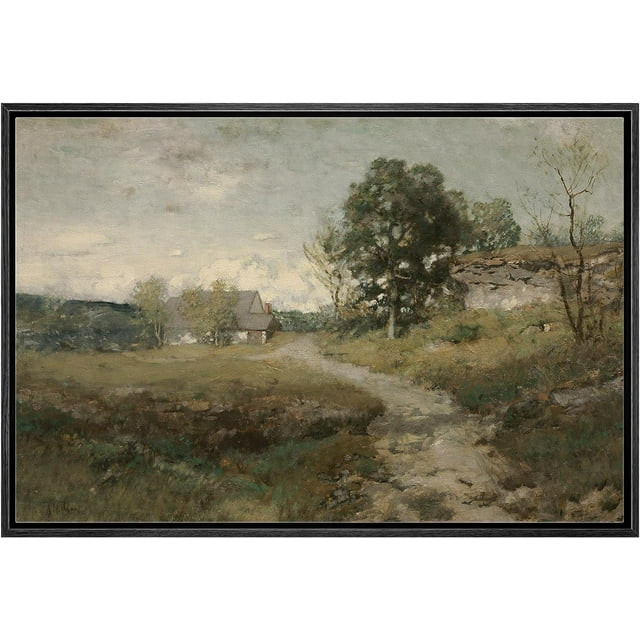 PixonSign Framed Canvas Print Wall Art Country Village Rustic Rural Landscape Nature Wilderness I... | Walmart (US)