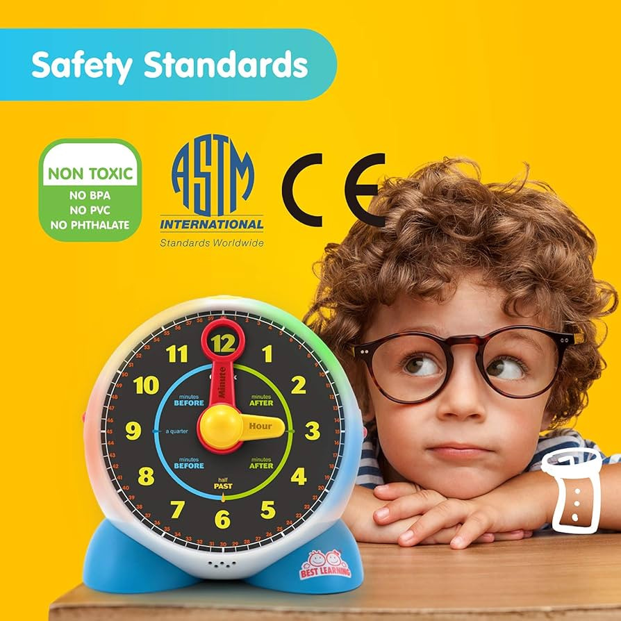 BEST LEARNING Learning Clock - Educational Talking Learn to Tell Time Teaching Light-Up Toy with ... | Amazon (US)