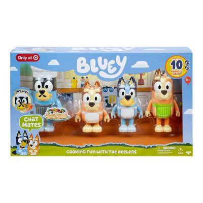 Bluey Let's Play Chef Chat Mates Figure Dinner Time Heeler | Target