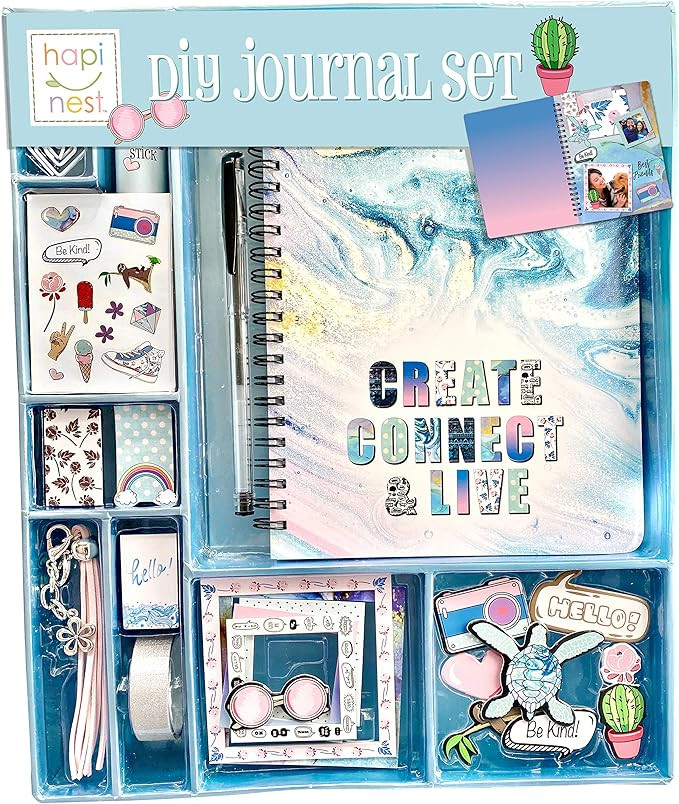 Hapinest DIY Journal Set for Girls Gifts Ages 8 9 10 11 12 13 Years Old and Up | Amazon (US)