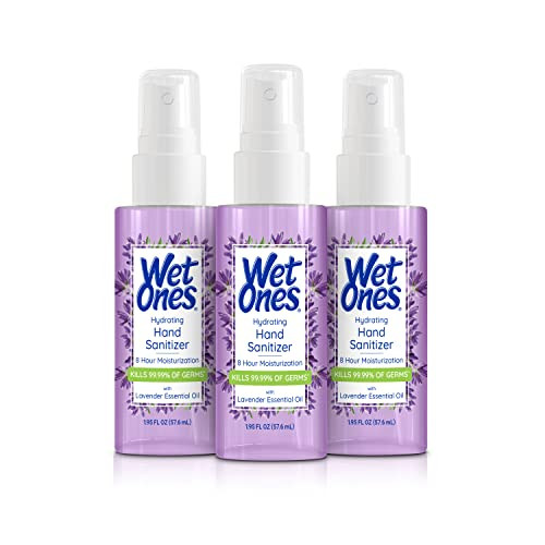 Wet Ones Hydrating Hand Sanitizer Mist | Spray Hand Sanitizer Travel Size, 1.95 oz. | Lavender-Scented Hand Sanitizer Spray (3 Pack) | Amazon (US)