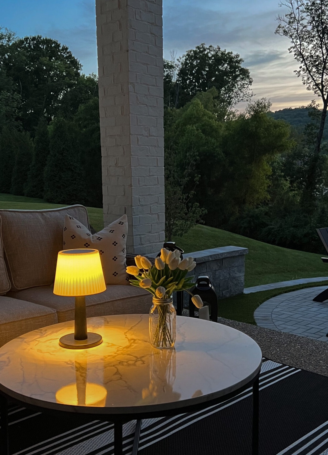 Without question one of my all-time favorite Amazon purchases. This light is solar and when turned on gives off so much light. Such a pretty warm glow. We love it so much we bought three. Now on sale for $19 