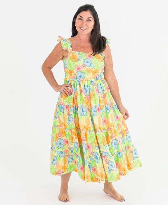 Women's Smocked Flutter Strap Dress | RuffleButts / RuggedButts