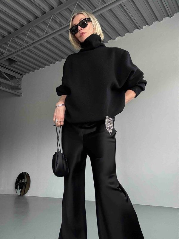 Wearing LESET Barb Bias Pant in size Small. Raey turtleneck. Isabel Marant brooch. 

#LTKdayinmylife #LTKootd