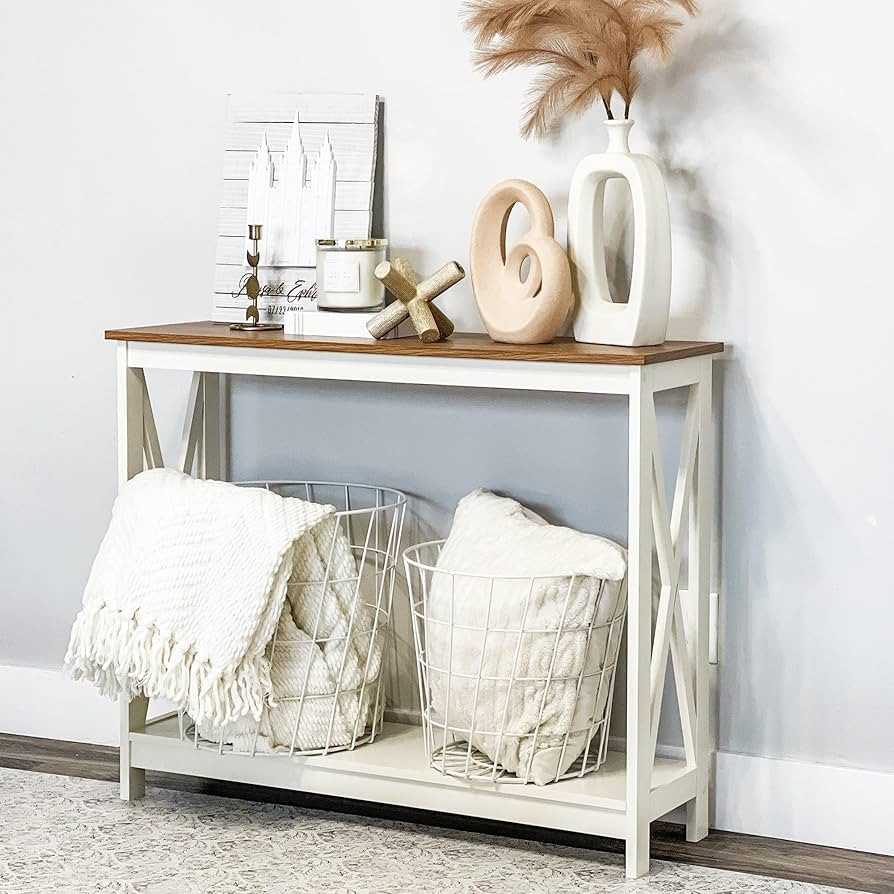 PHI VILLA Console Tables for Entryway - Narrow Sofa Tables for Living Room, Entryway Table | Amazon (US)