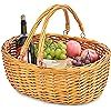 Wicker Basket with Double Folding Handles | Wicker Easter Basket | Storage of Plastic Easter Eggs... | Amazon (US)