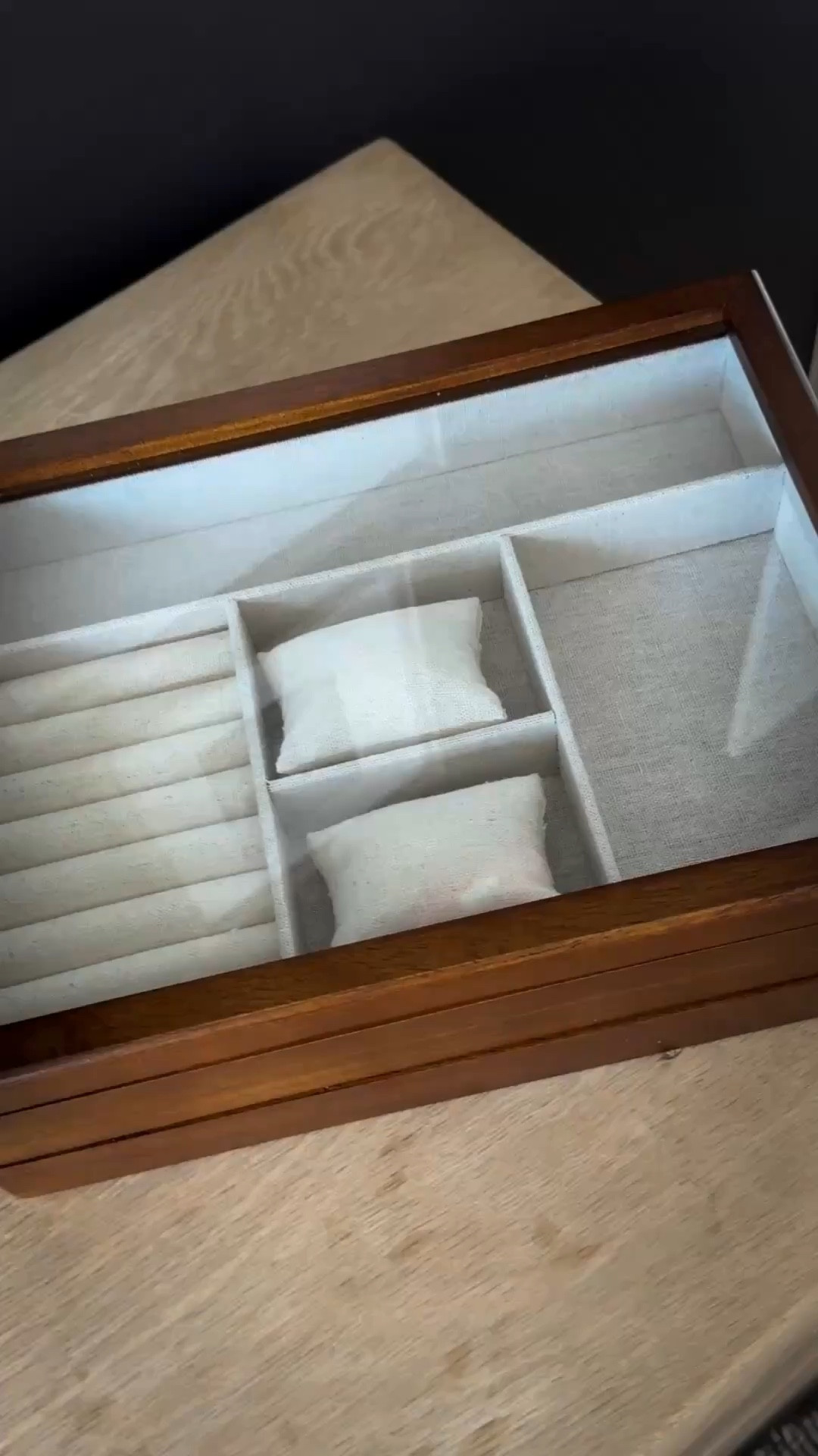 Gorgeous jewelry box from Zara home! I love the wood tone and the linen interior  

#LTKHome #LTKMens