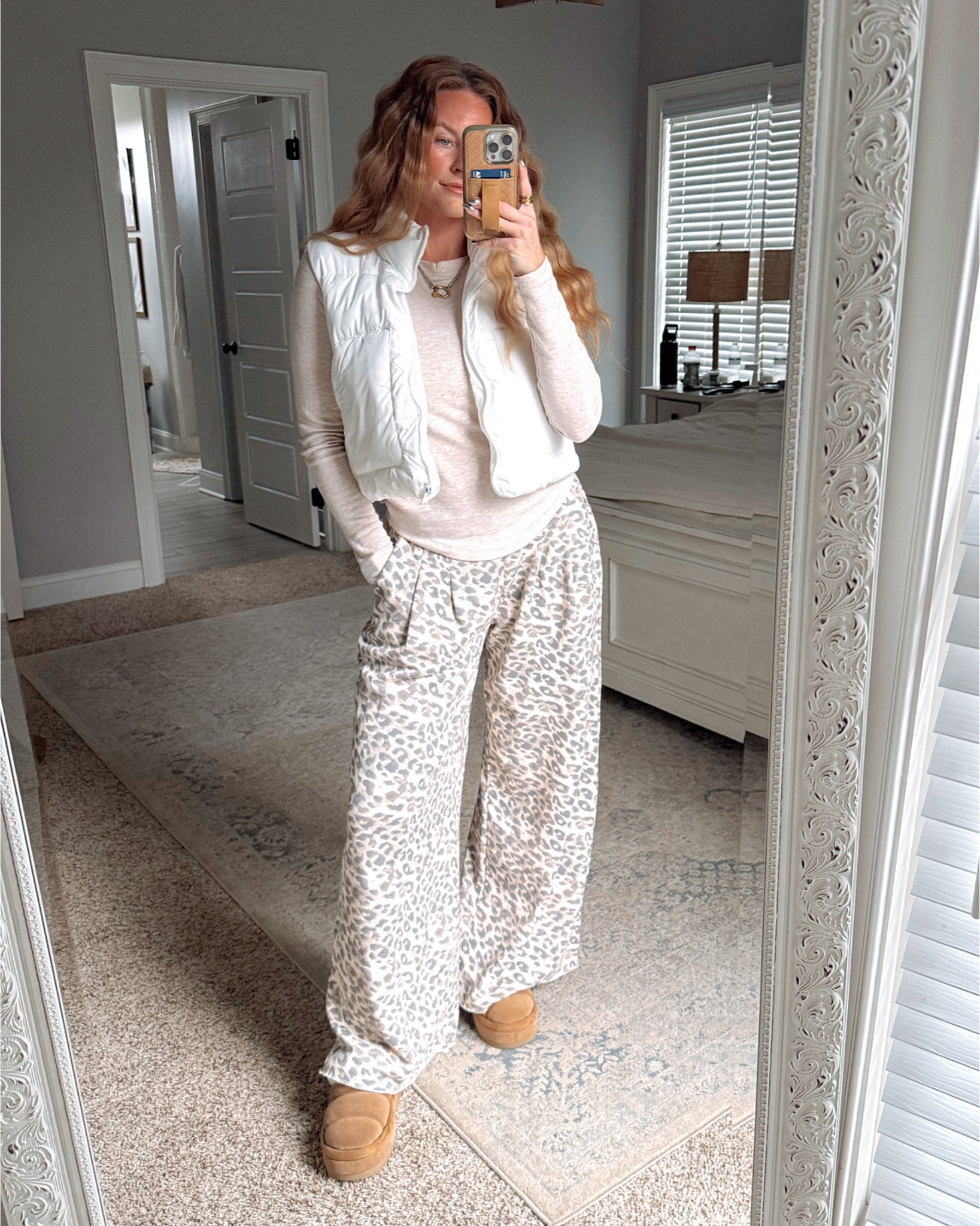 Women’s Winter Comfy Leopard Pant Outfit with soft neutral long sleeve shirtt

#LTKootd #LTKgrwm #LTKmomlife