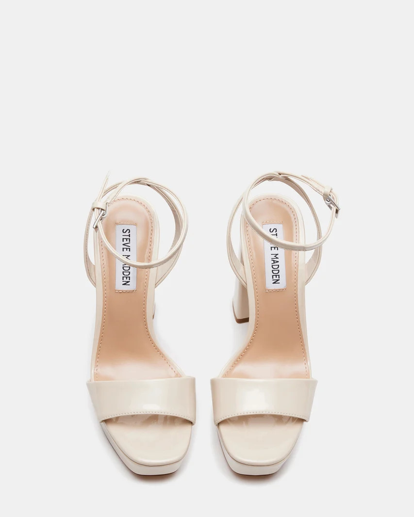 LESSA Bone Patent Platform Block Heel | Women's Heels | Steve Madden (US)