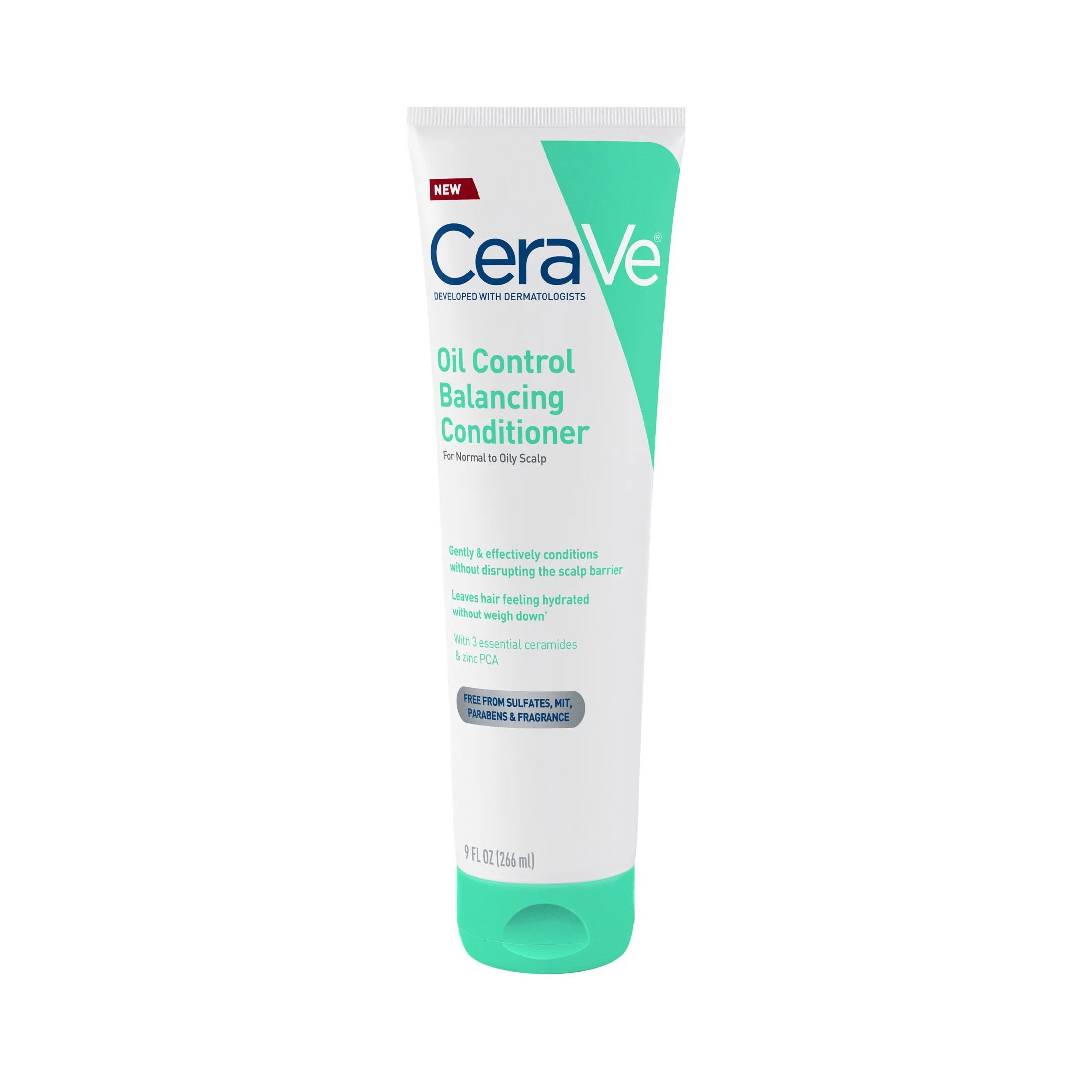 CeraVe Oil Control Balancing Conditioner for Normal to Oily Scalp & Hair, 9 fl oz - Walmart.com | Walmart (US)