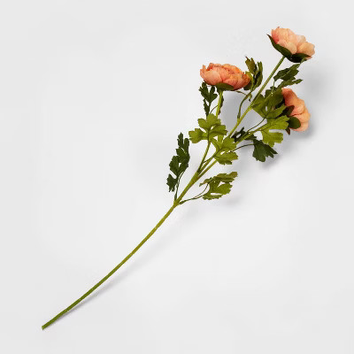 25" Artificial Ranunculus Stem Orange - Threshold™ | Target