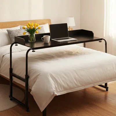 Height & Length Adjustable Over Bed Bedside Desk | Wayfair North America