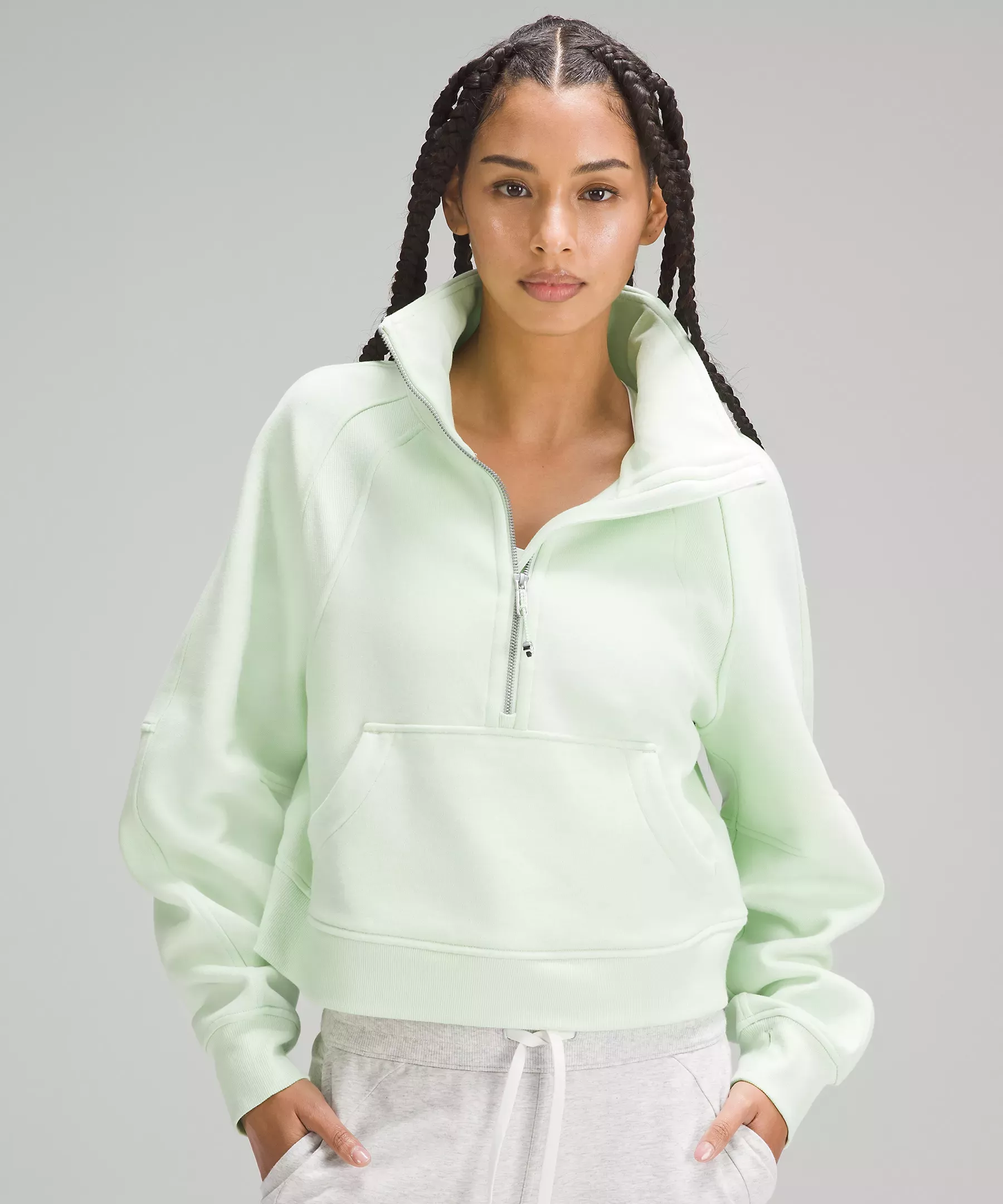 Thoughts on the Scuba half-zip in Bone? I bought the Scuba funnel-neck in  White Opal around a year ago, but the color seems darker/more yellow than  some other White Opal items I