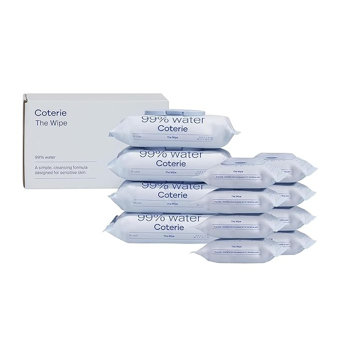 Coterie Baby Wipes for Sensitive Skin, Plant-Based and Plastic-Free Fibers, 99% Water, Hypoallerg... | Amazon (US)