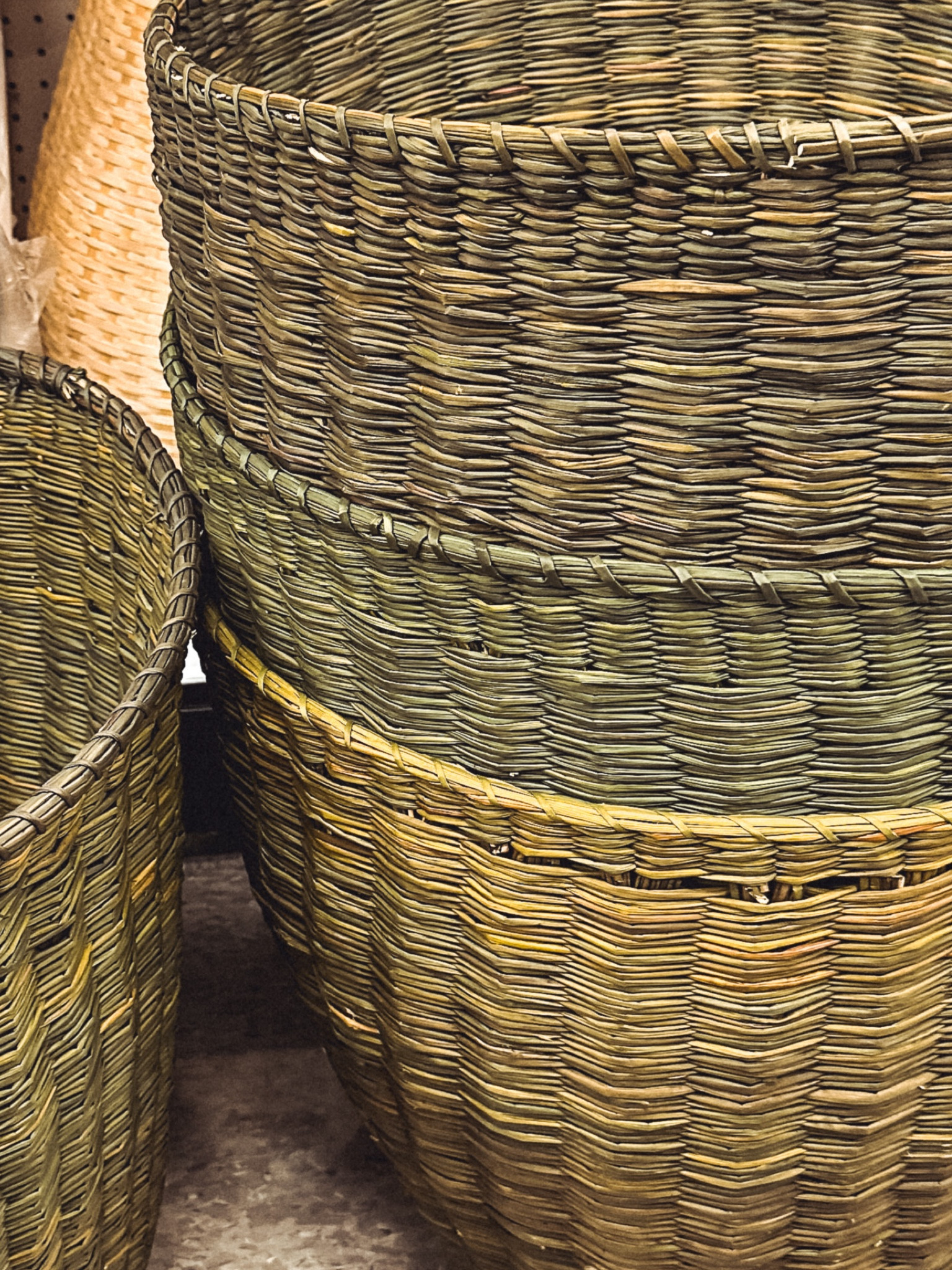 These woven baskets from the Threshold line at Target are the best. They are huge, they are green, and vary by basket. This basket could be used as a blanket basket, a basket to hold a tree, or just as a decorative accent under a console table. 

#LTKhome #LTKmens #LTKFind