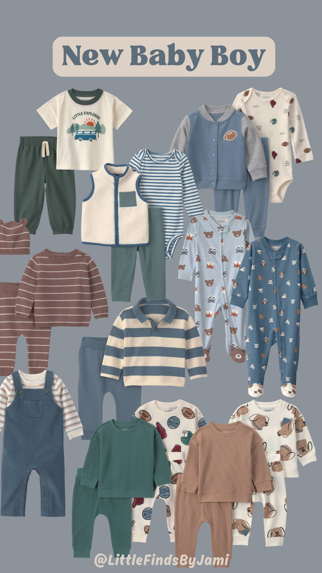 New arrivals for baby boy at Target. Carter's. Designer vibes for fall and winter. Family pictures. Sweat sets. Cozy cute. Boy mom. Baby shower gift idea. Outfits.

#LTKmomlife #LTKBaby #LTKBump