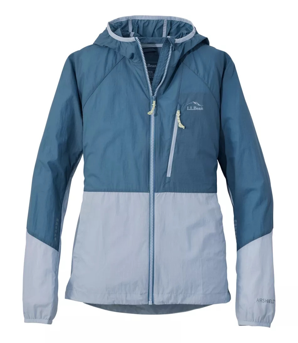 Women's Stowaway Windbreaker Putty/Shore Small, Synthetic/Nylon L.L.Bean | L.L. Bean