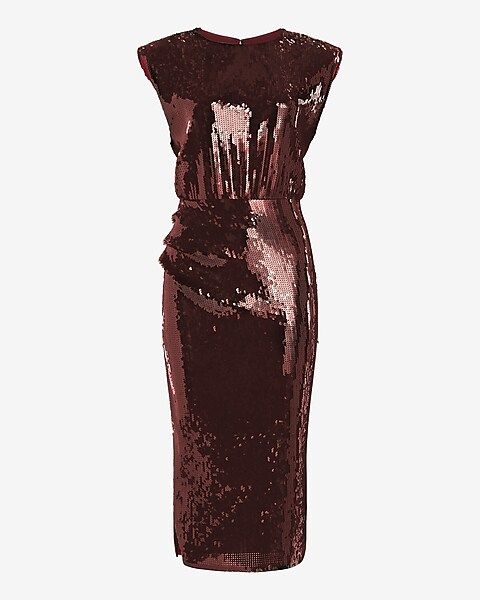 Sequin Midi Dress | Express