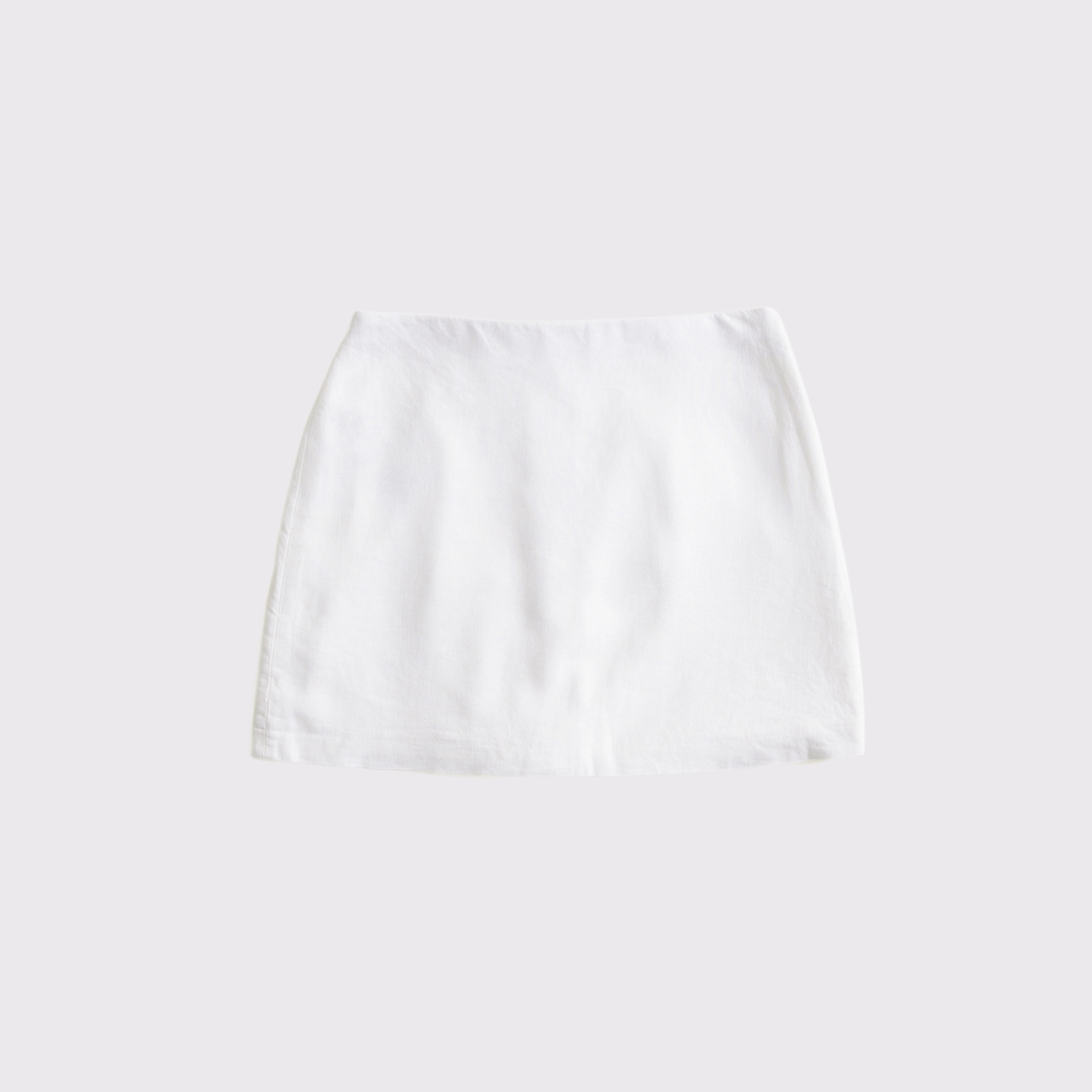 The A&F Scarlett Linen-Blend Mini Skort | Abercrombie & Fitch (US)