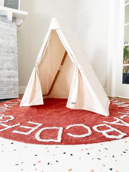 Our playroom favorites! Play mat | Tent | Alphabet Area Rug

#LTKunder100 #LTKhome #LTKkids