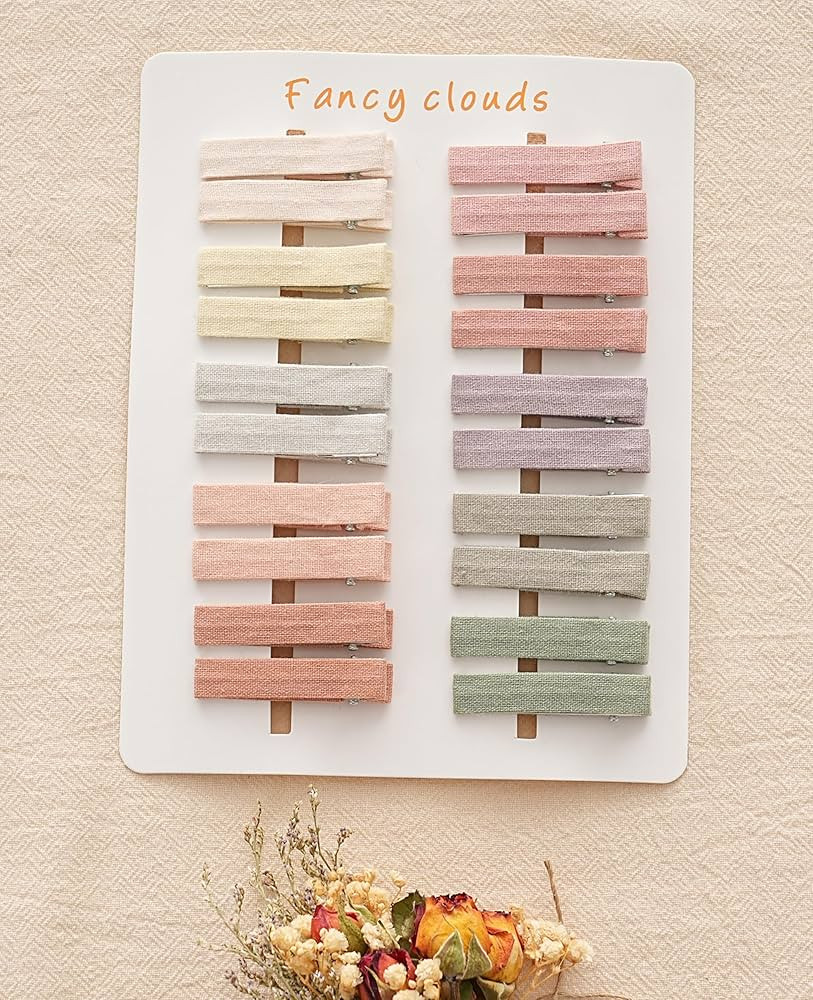 Hair Clips for Girls Women,Assorted 20Pcs 2" Solid Colors Hair Accessories for All Age Girls Todd... | Amazon (US)