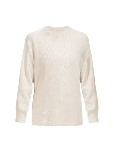 Merino Wool-Blend Ribbed Crewneck Sweater | Women's Hoodies & Sweatshirts | lululemon | Lululemon (US)