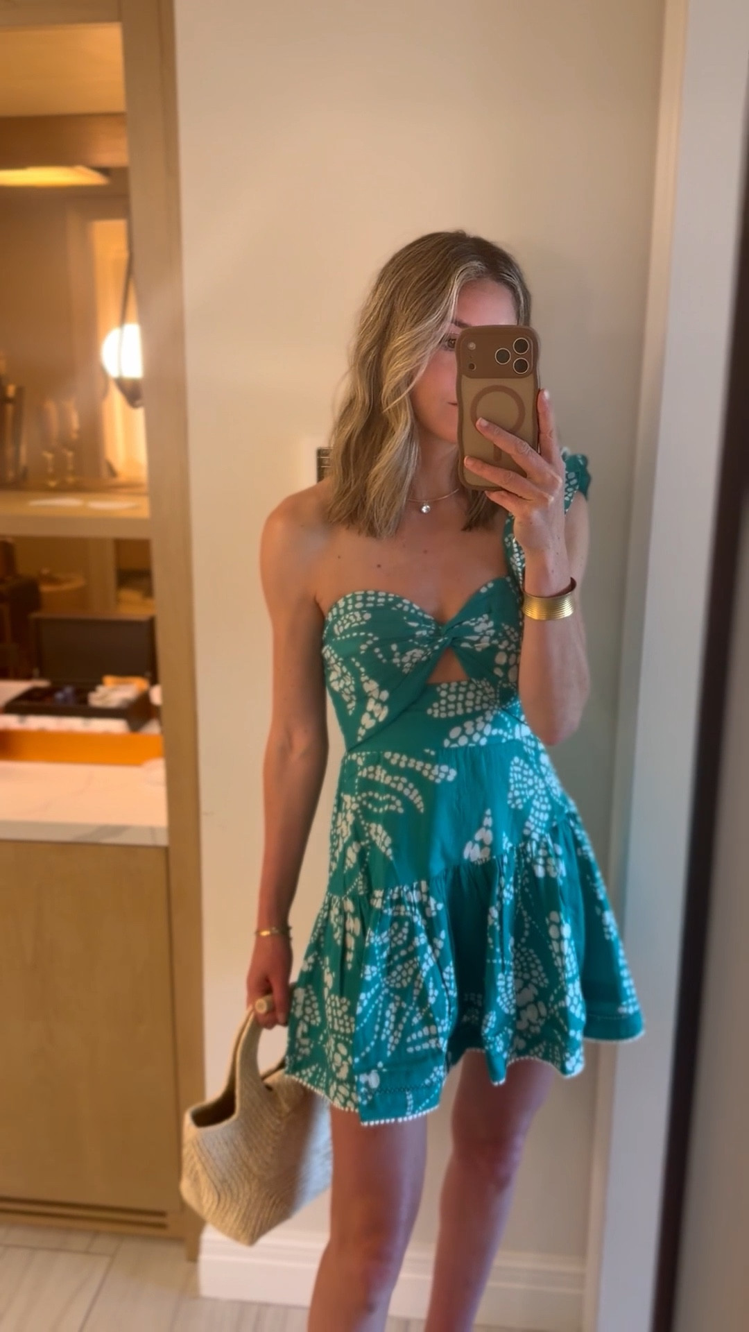 an easy ruffle one shoulder mini dress perfect for vacation 💫 the teal color is to die for! paired with a favorite heeled sandal and a cute mini straw bag that goes with everything 🤍

#LTKSeasonal #LTKootd