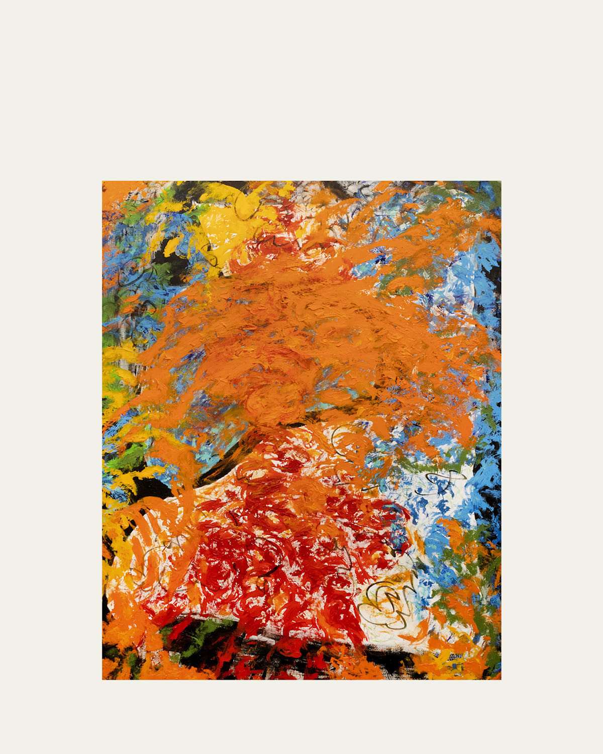 On Fire" Original Painting by Zammy Migdal | Bergdorf Goodman