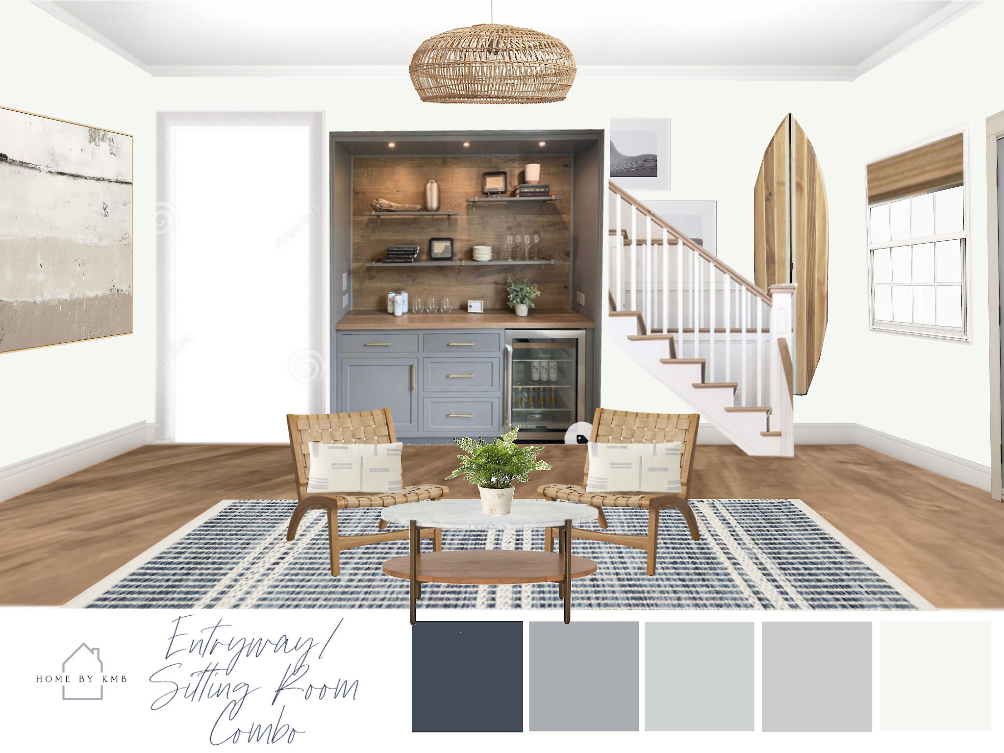 California coastal entryway and sitting room design 

#LTKhome